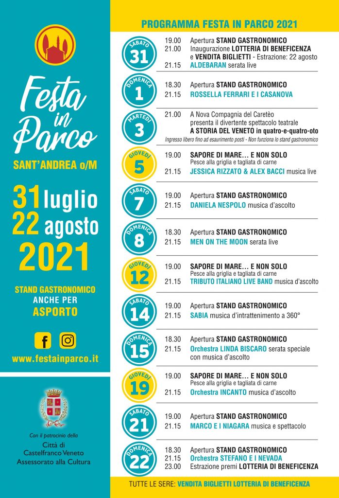 Programma Festa in Parco 2021